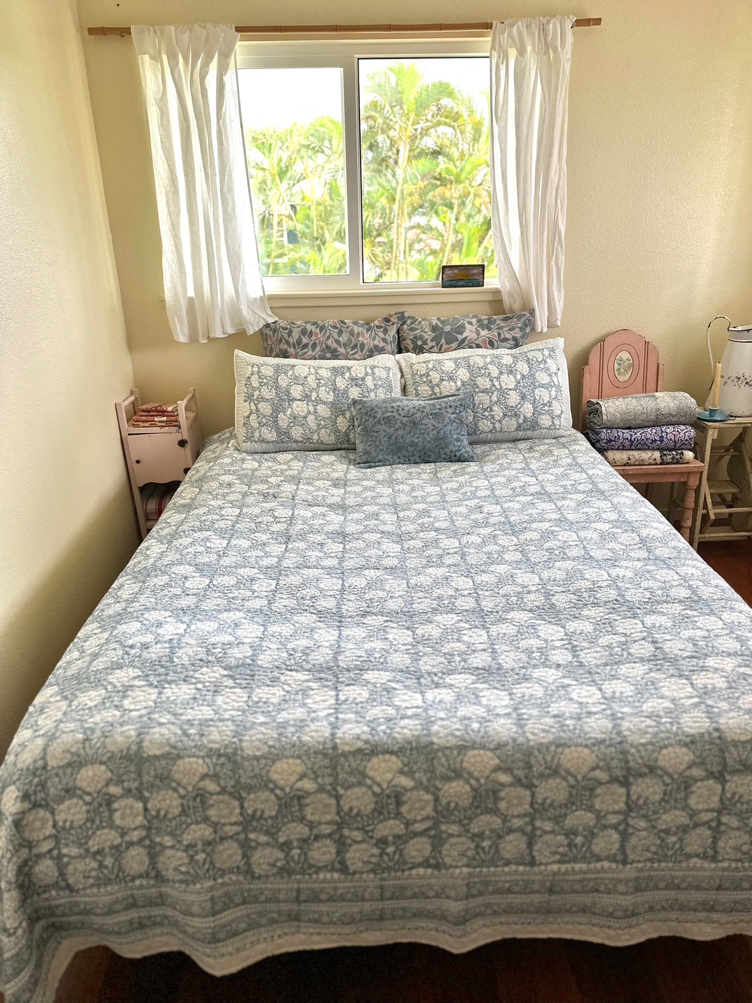 Soft Sky Bedroom Scene