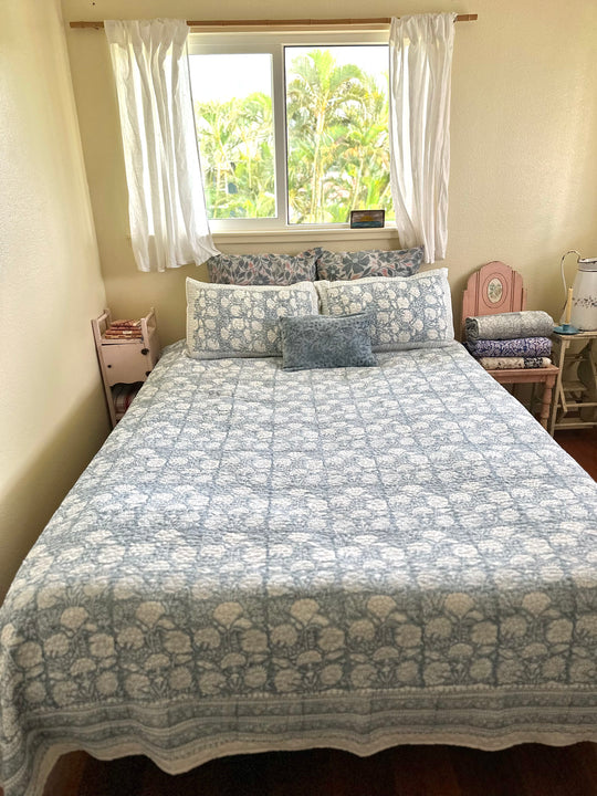 Soft Sky Bedroom Scene