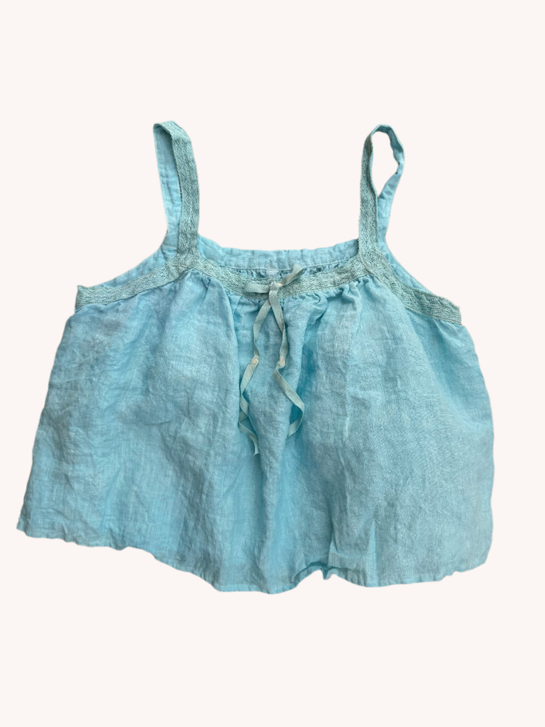 LACY LINEN TANK TOP