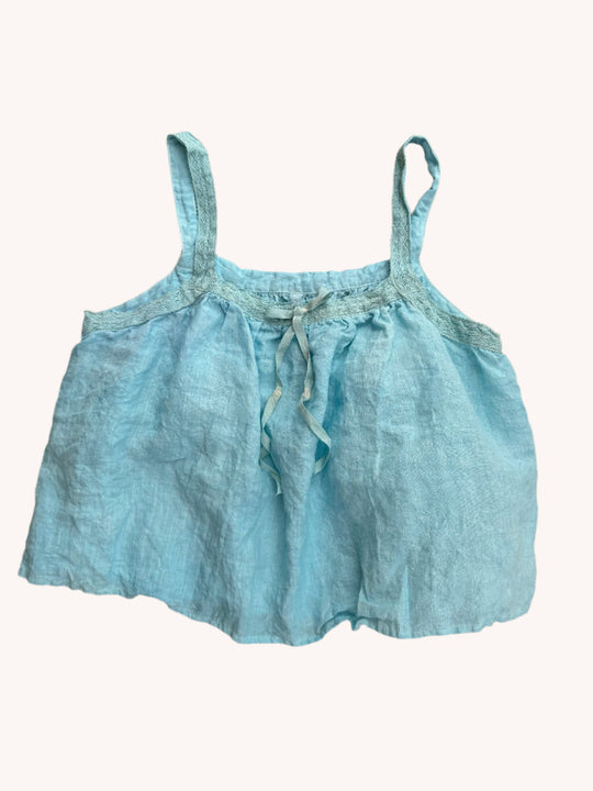 LACY LINEN TANK TOP