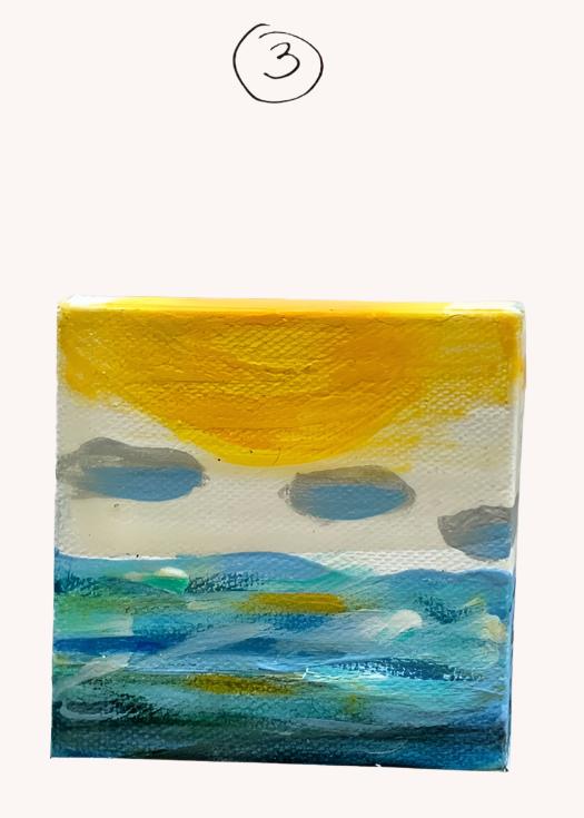 ORIGINAL MINI BEACH PAINTING