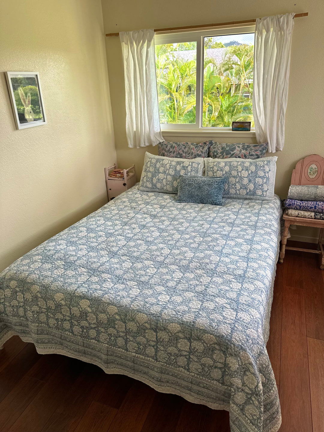 Soft Sky Bedroom Scene