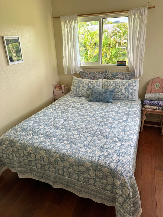 Soft Sky Bedroom Scene