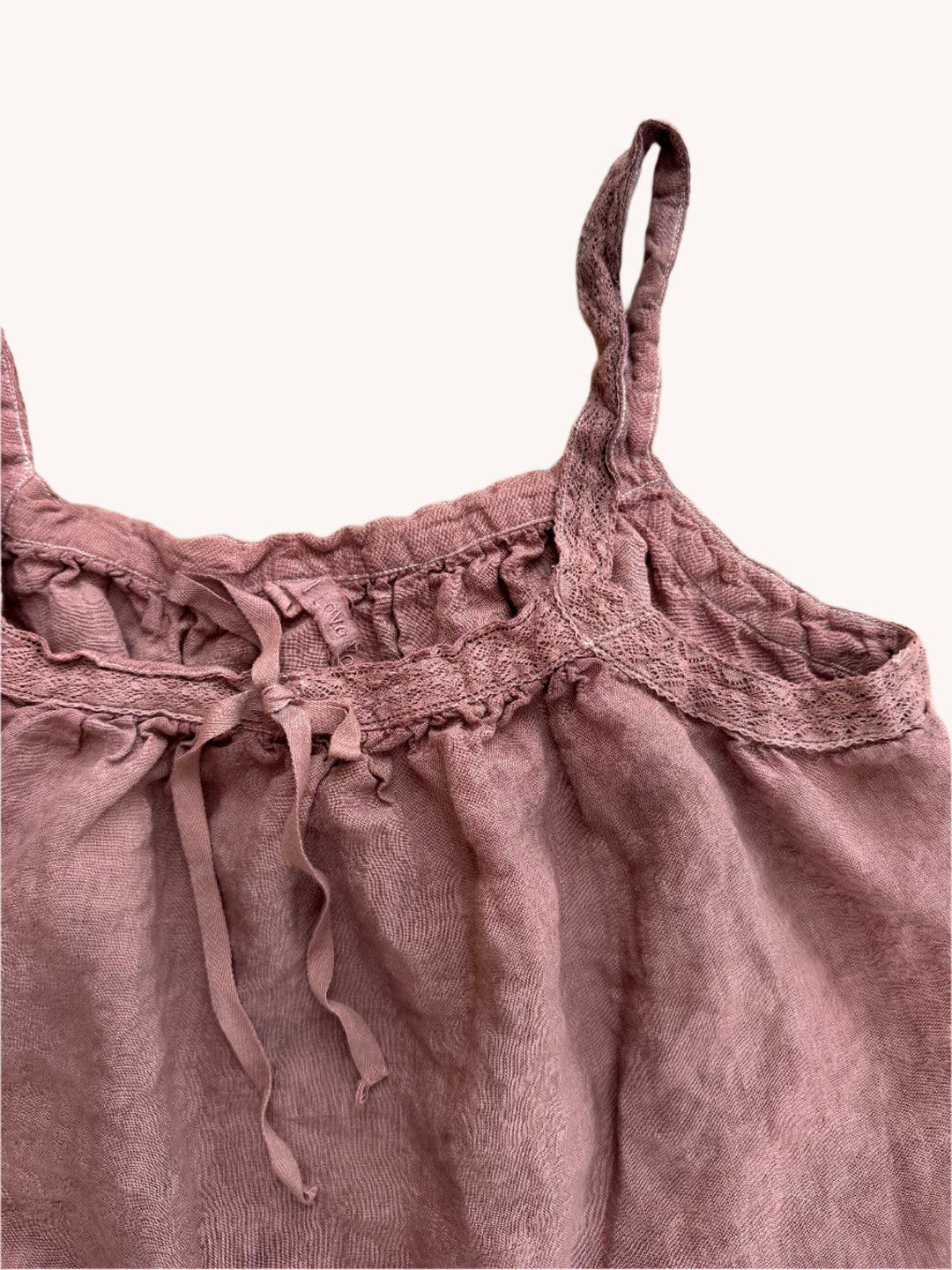 LACY LINEN TANK TOP