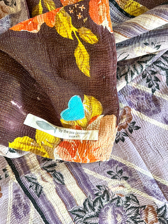PRIME KANTHA QUILT - CABBAGE ROSE