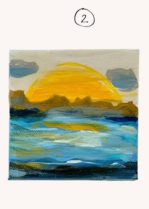 ORIGINAL MINI BEACH PAINTING