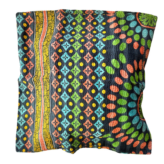  Colorful Day - Prime Kantha Cushion Cover