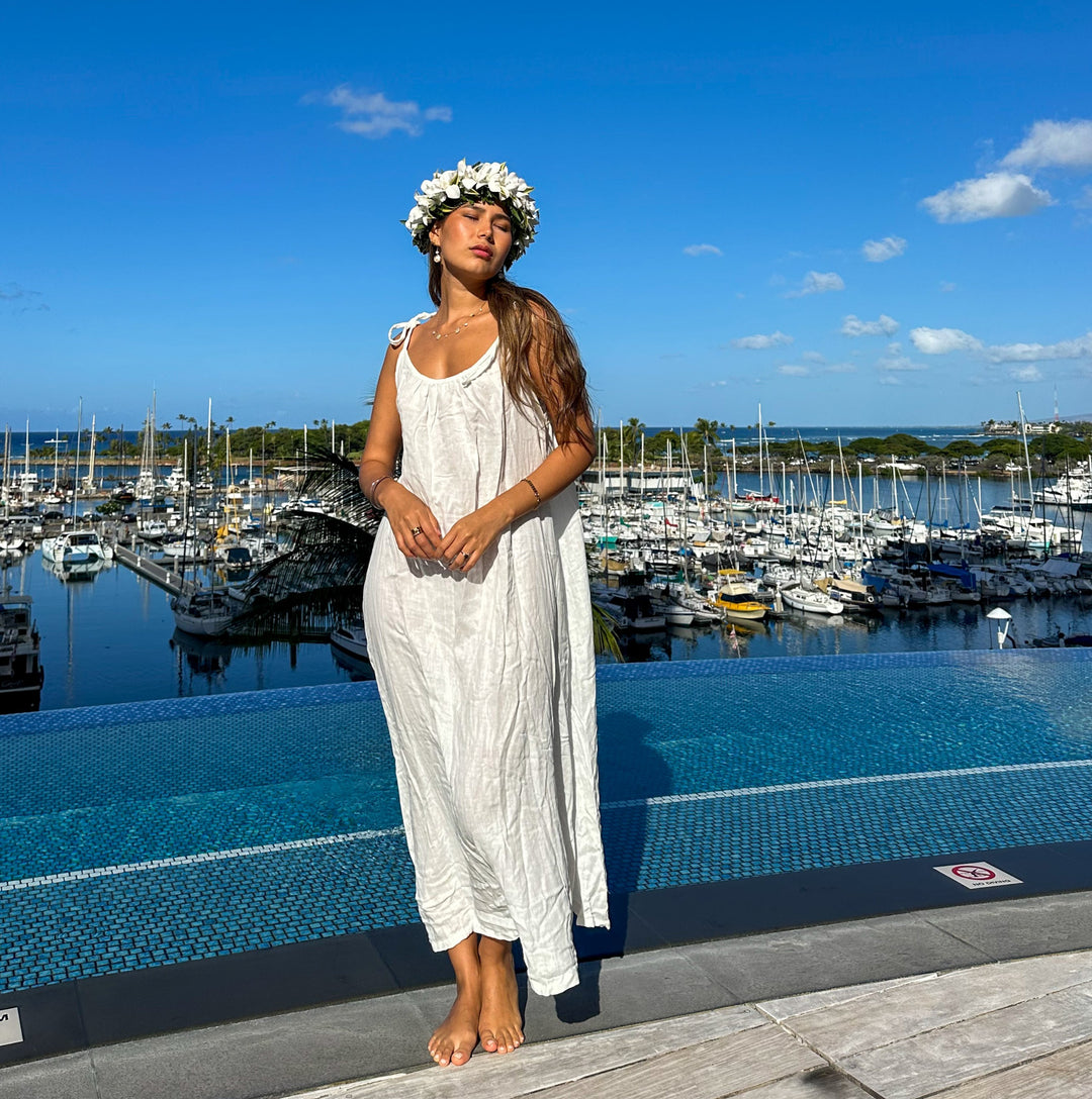GAUZE MAXI DRESS