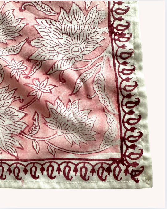 BLOCK PRINT BANDANA -  CANDY  COLLECTION