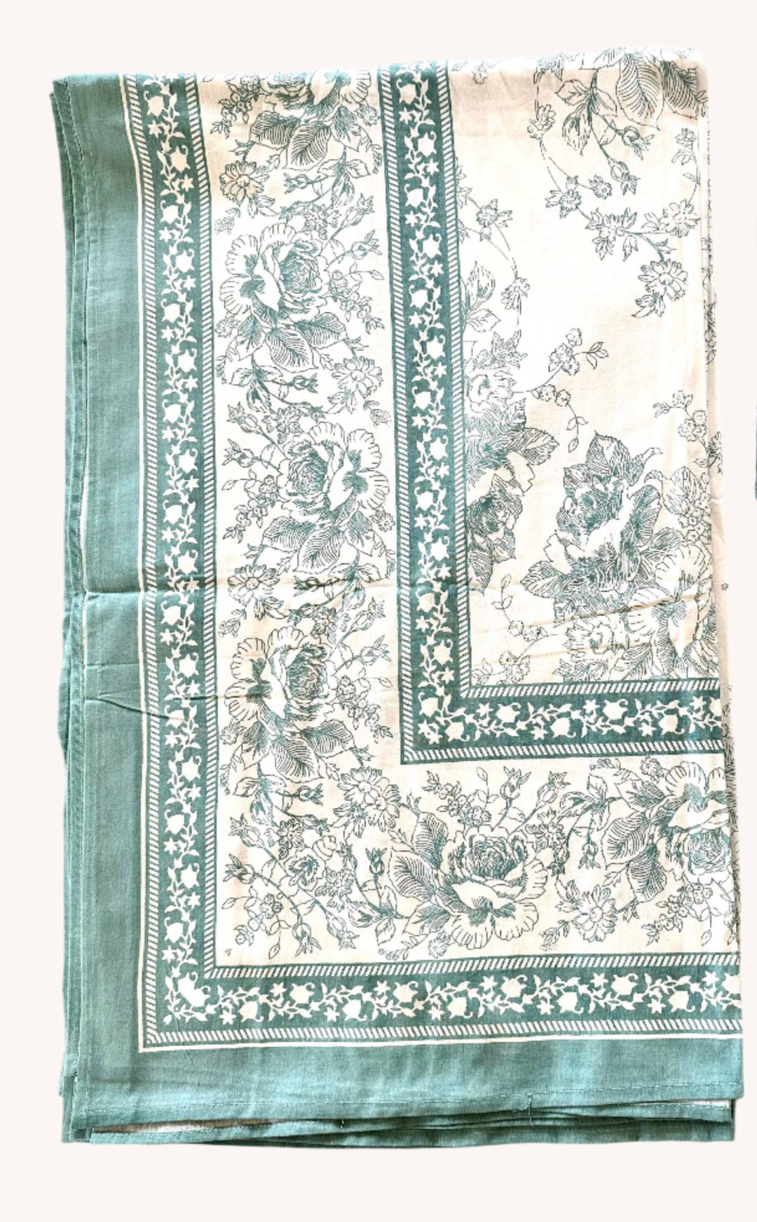 Aqua Floral - King Cabana Sheet