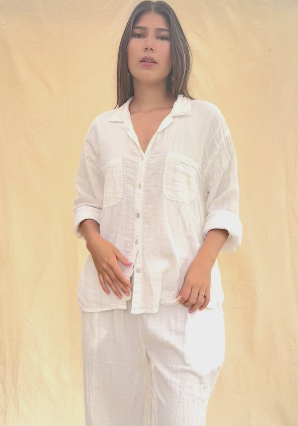 DOUBLE GAUZE BEACH SHIRT