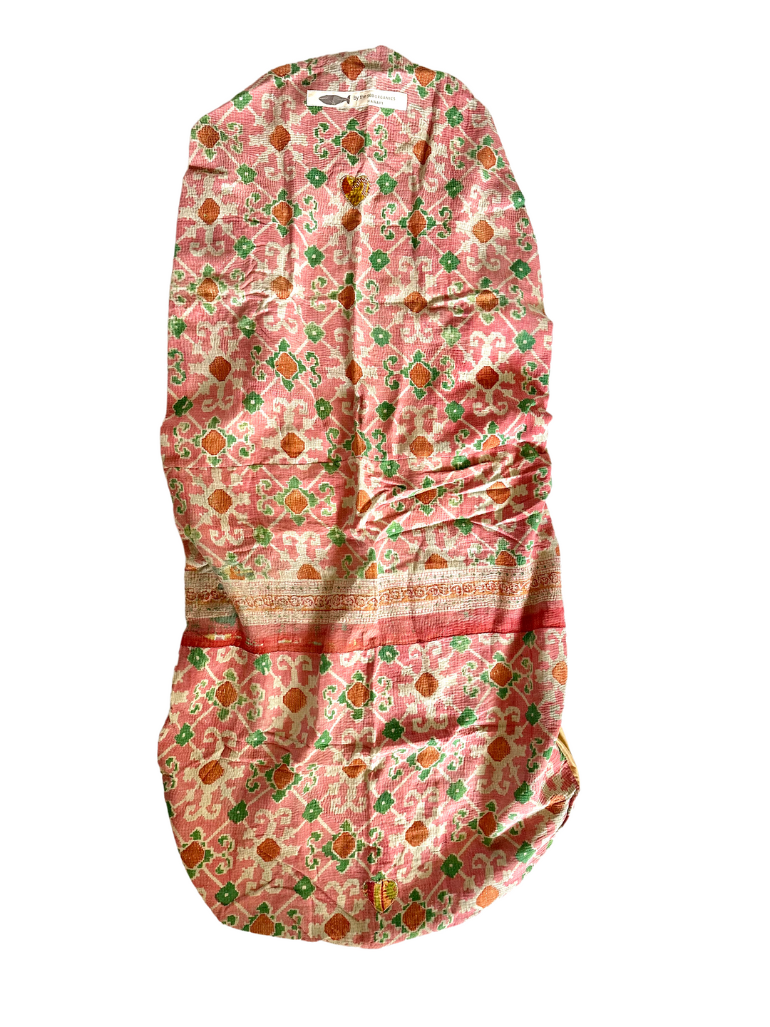 Kantha Car Seat Cover - Soft Rose Sherbert