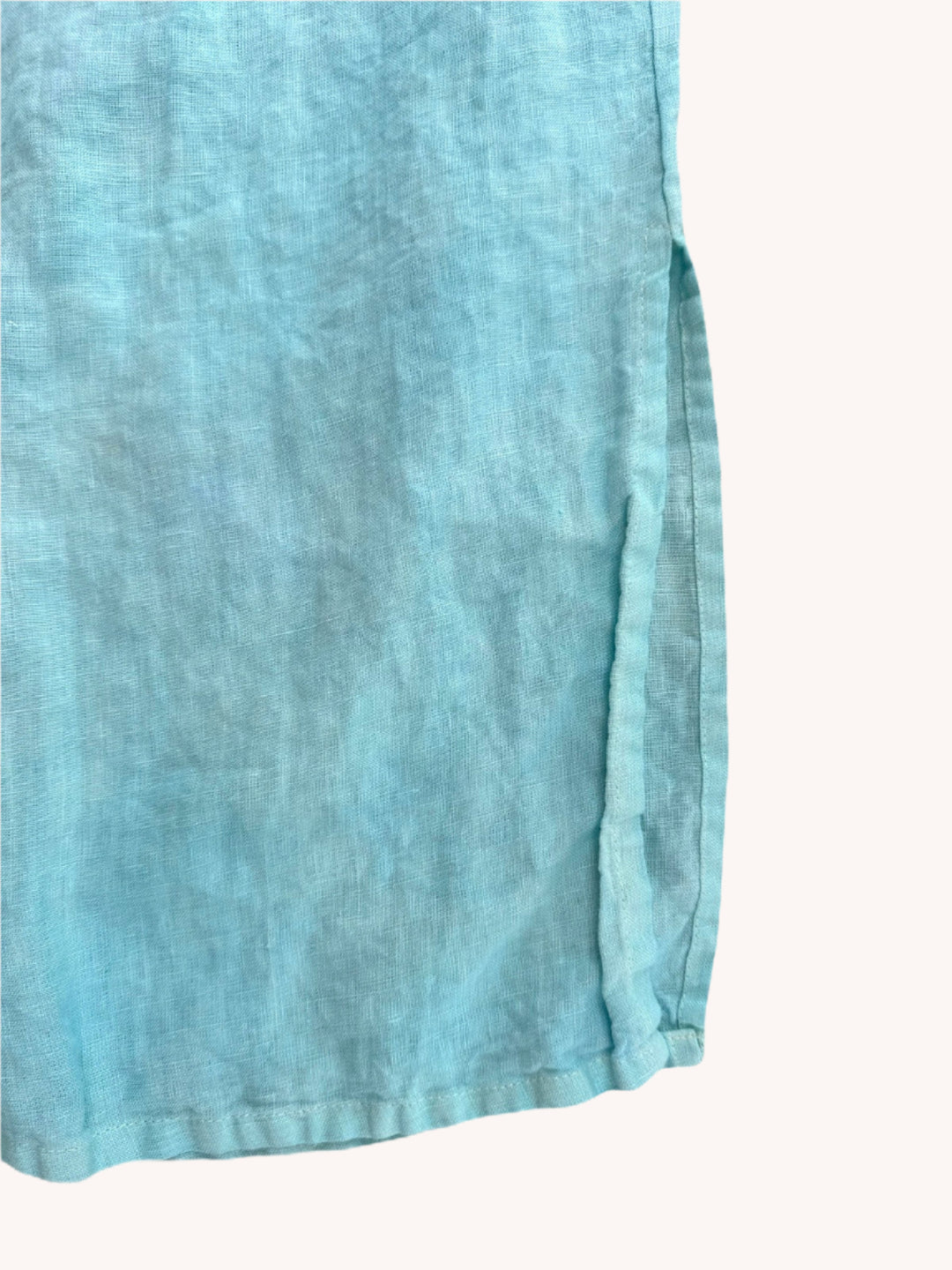 By the Sea Organics white linen pants