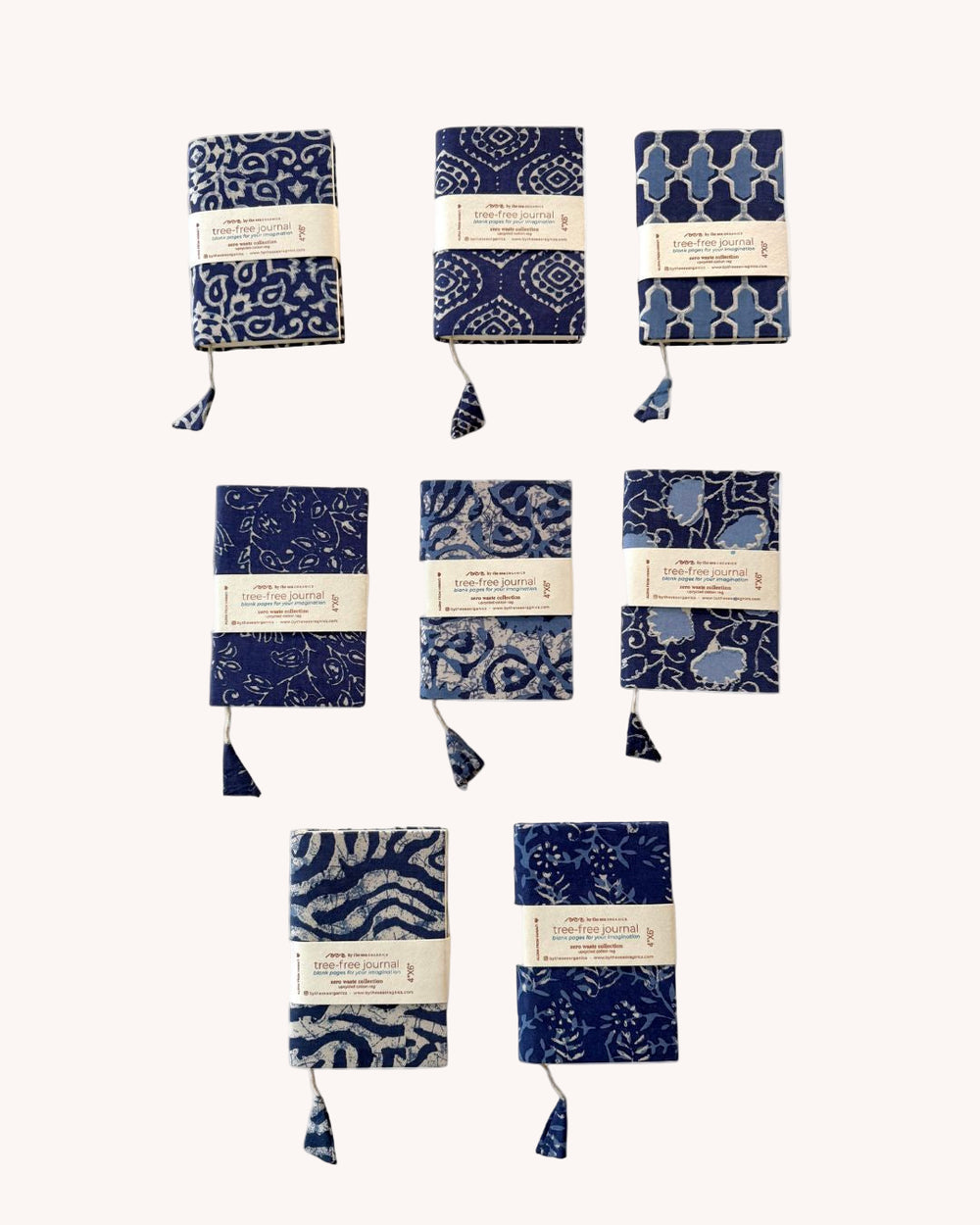 COTTON JOURNAL INDIGO COLLECTION - 4" x 6"