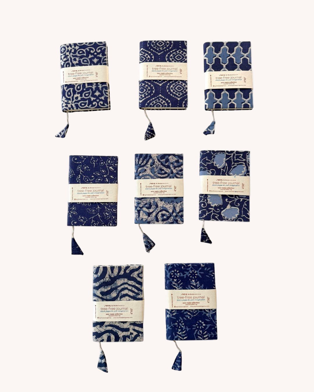 COTTON JOURNAL INDIGO COLLECTION - 4" x 6"
