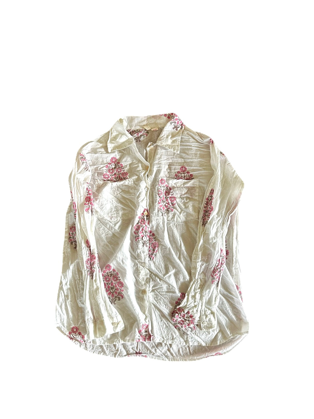 Beach Shirt - Pink Bouquet