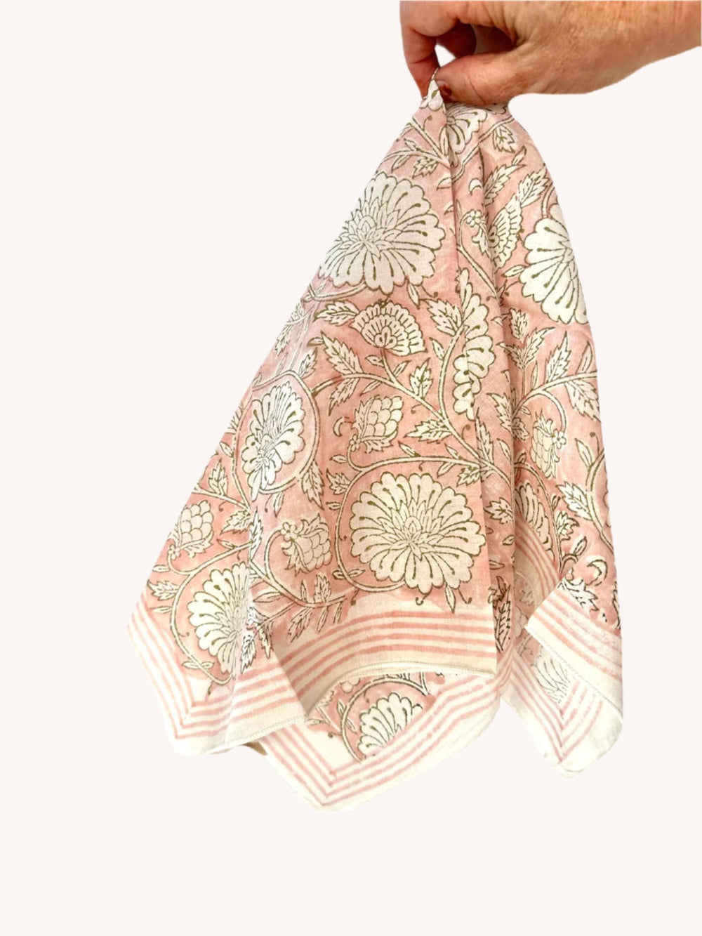 Mauka Rose - Block Printed Bandana