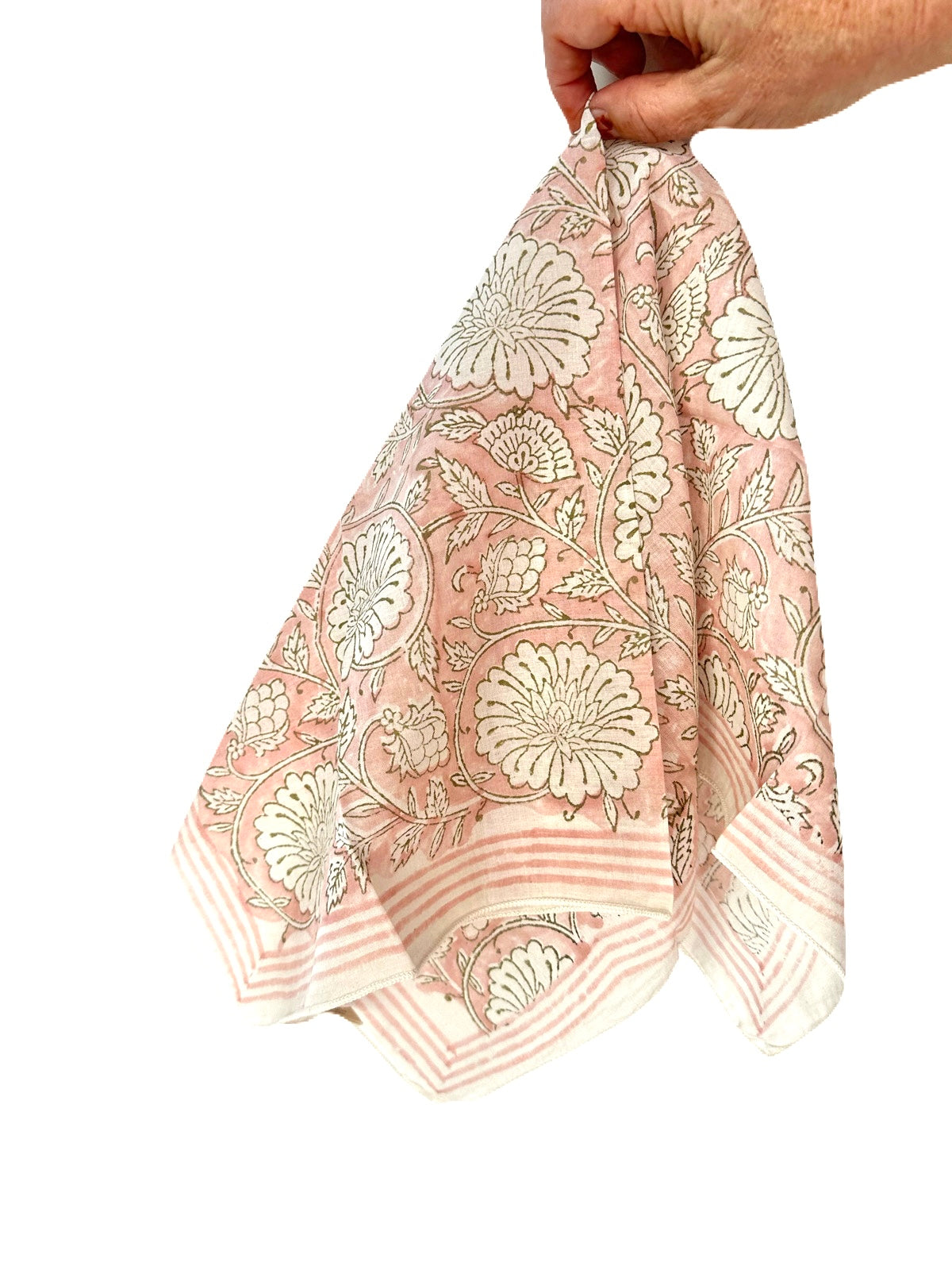 Mauka Rose - Block Printed Bandana