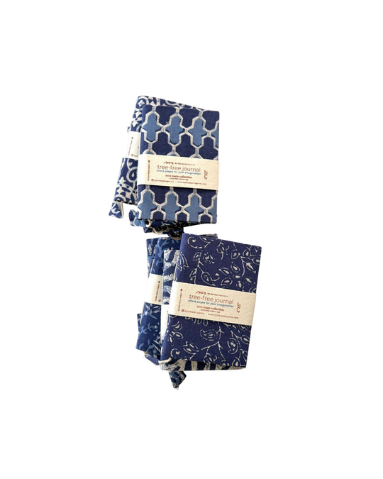 COTTON JOURNAL INDIGO COLLECTION - 4" x 6"