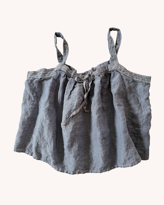LACY LINEN TANK TOP