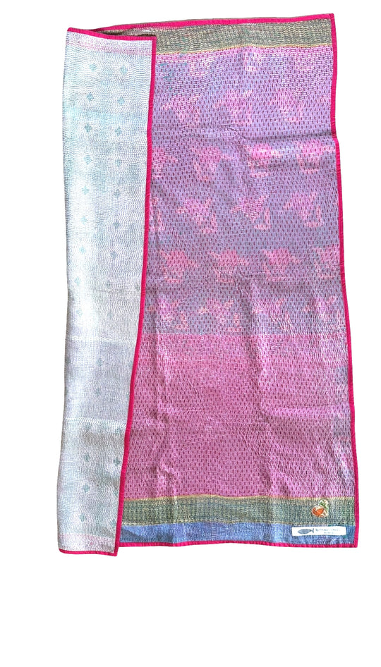 Pink Ombre - Portable Kantha Quilt