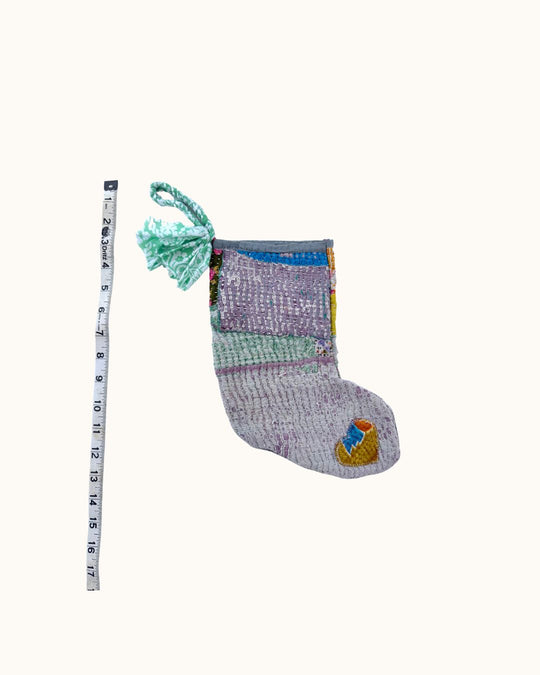 SEASONAL KANTHA STOCKING