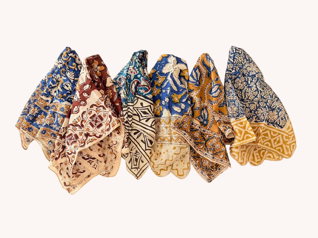 BLOCK PRINT BANDANA - INDIAN SUMMER COLLECTION