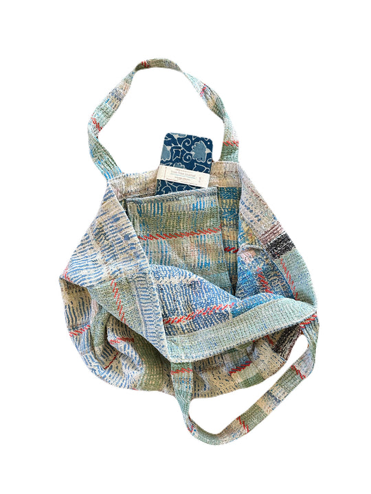 Special Edition White Kantha Totes