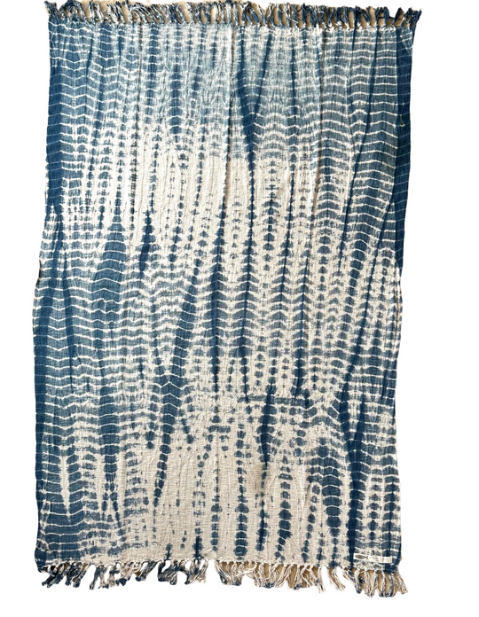 Indigo Water - Organic Throw Blanket