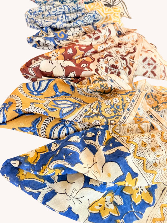 BLOCK PRINT BANDANA - INDIAN SUMMER COLLECTION