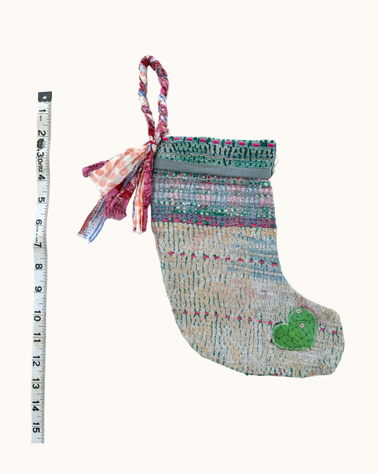 SEASONAL KANTHA STOCKING