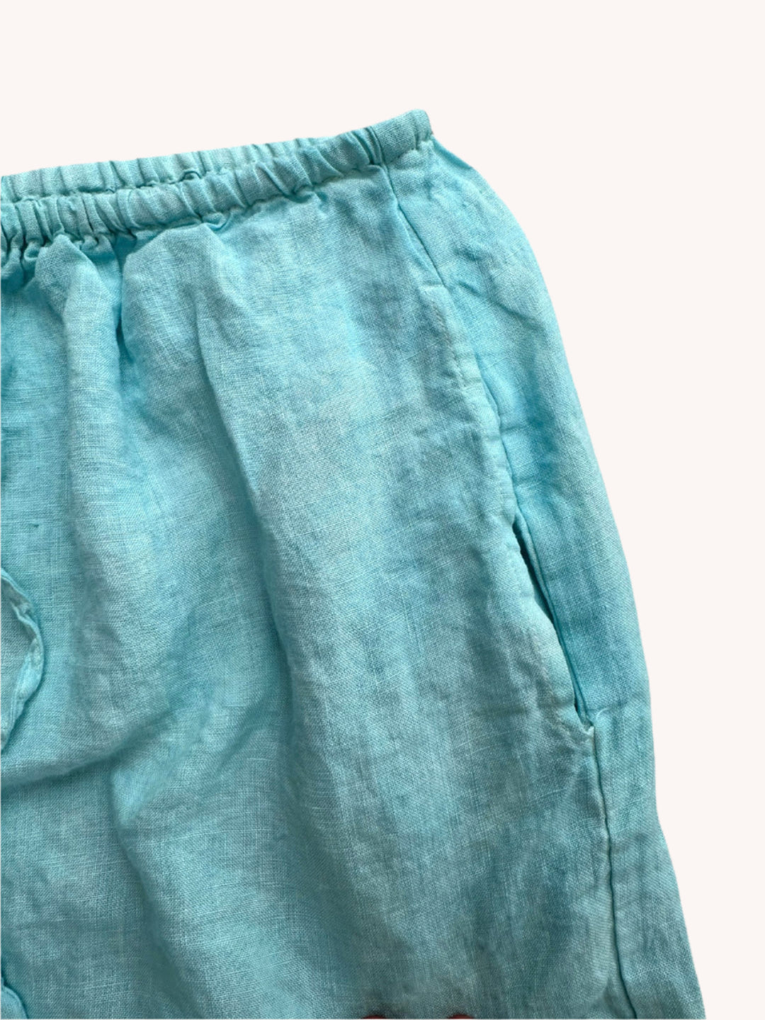 By the Sea Organics white linen pants