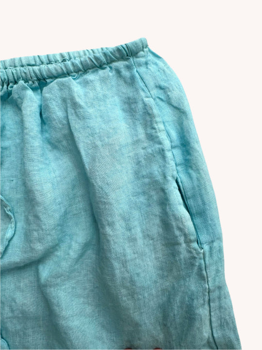 By the Sea Organics white linen pants