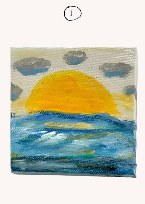 ORIGINAL MINI BEACH PAINTING