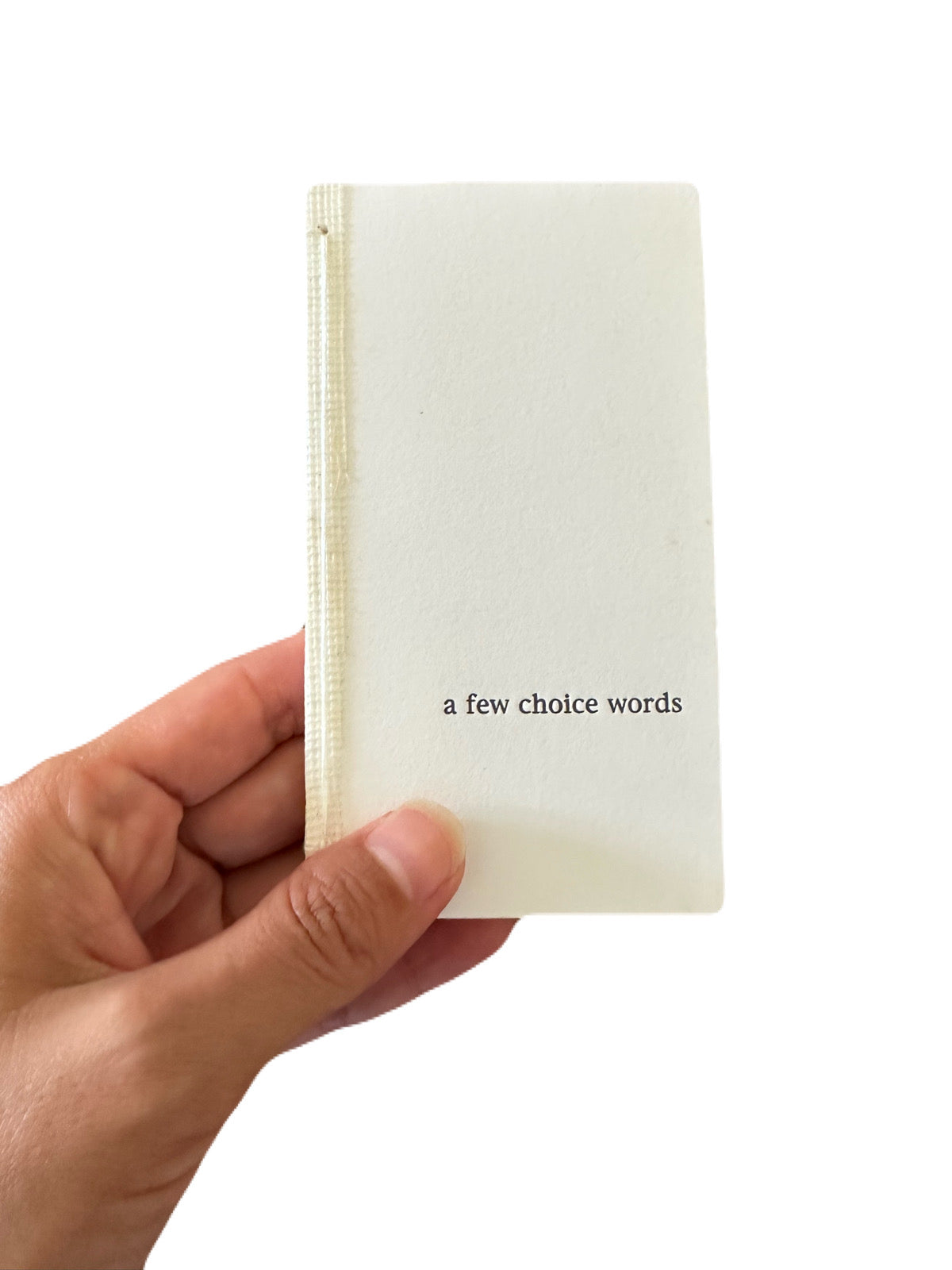 a few choice words book