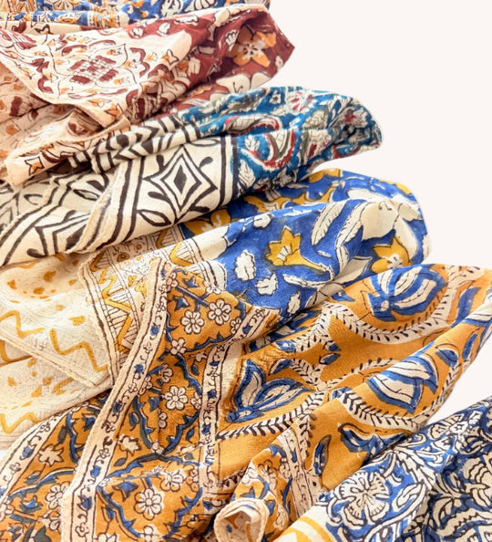 BLOCK PRINT BANDANA - INDIAN SUMMER COLLECTION