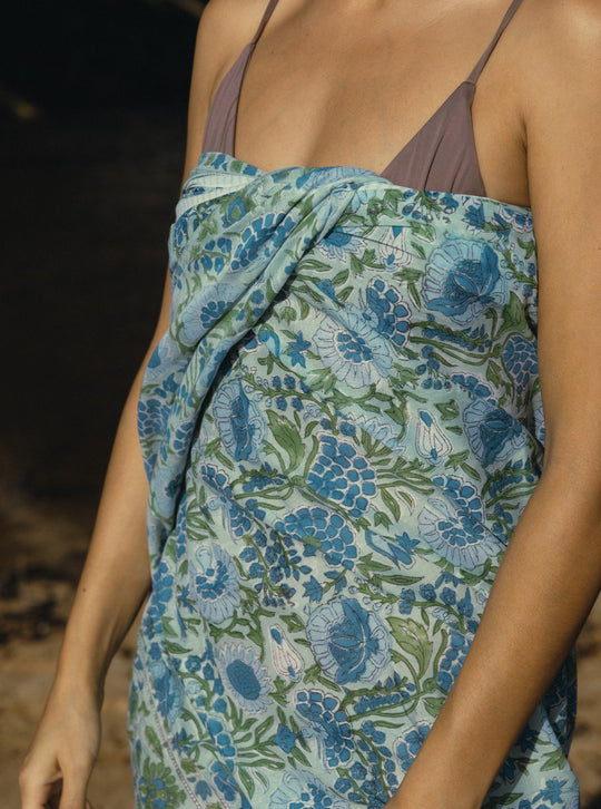 BLOCK PRINT SARONG - JAIPUR MARKET COLLECTION