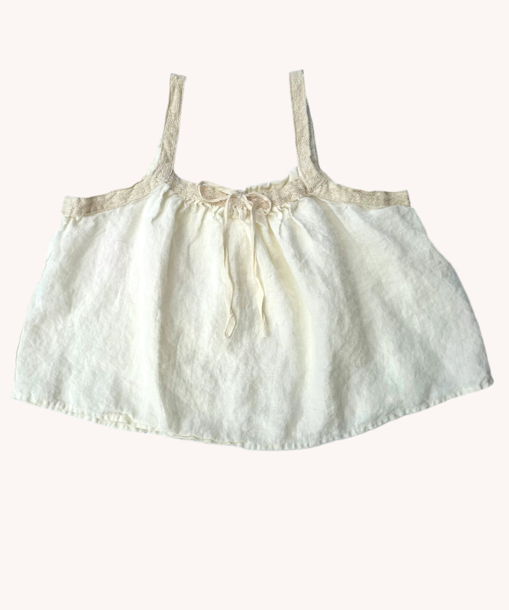 LACY LINEN TANK TOP
