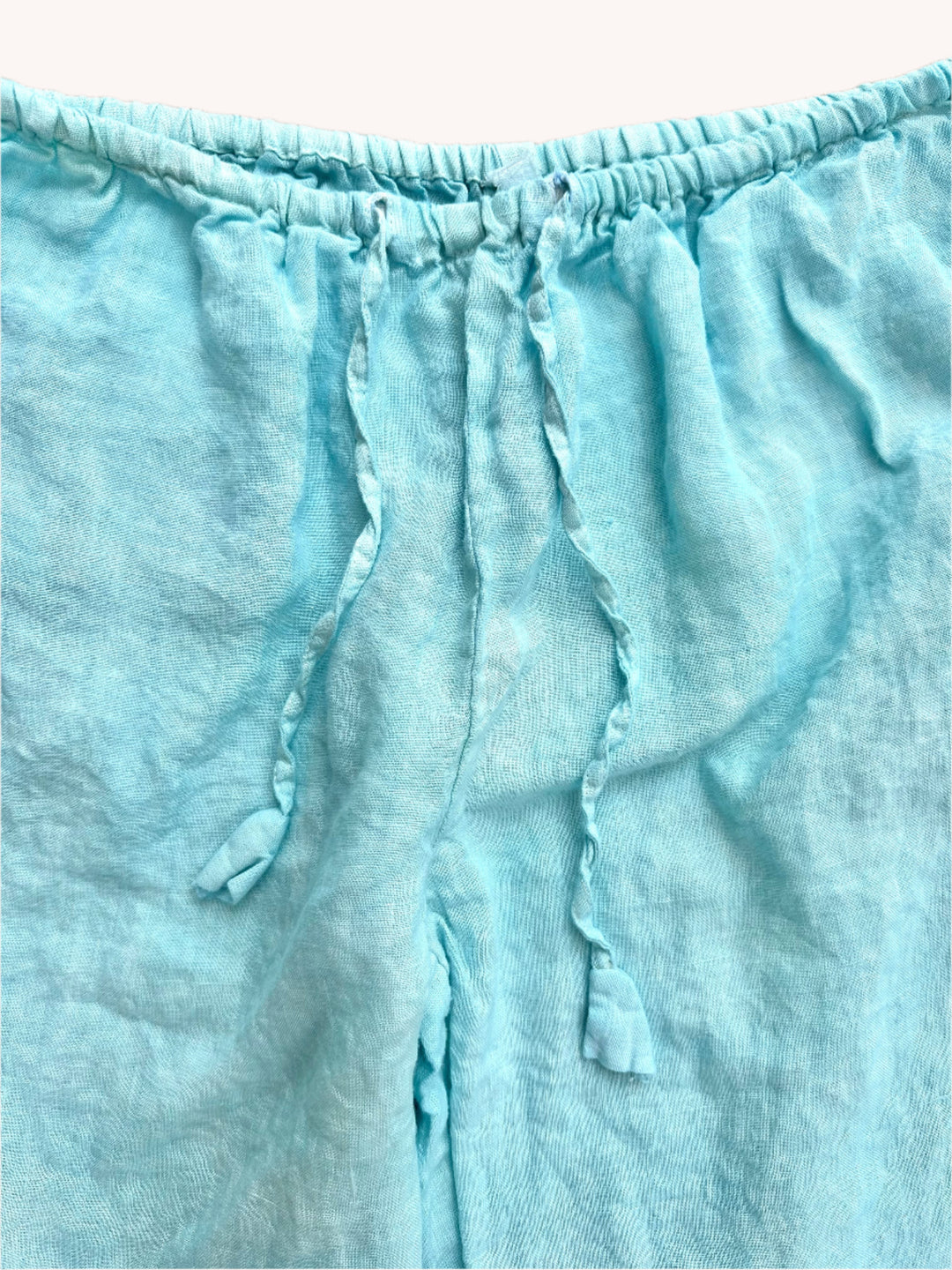 By the Sea Organics white linen pants