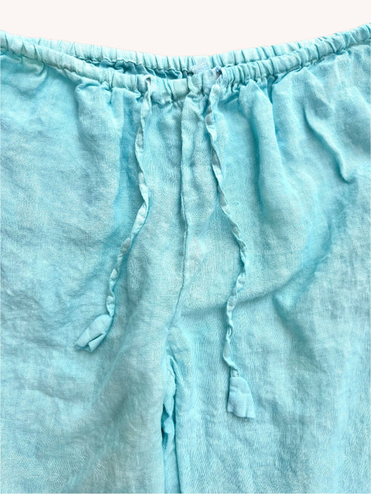 By the Sea Organics white linen pants