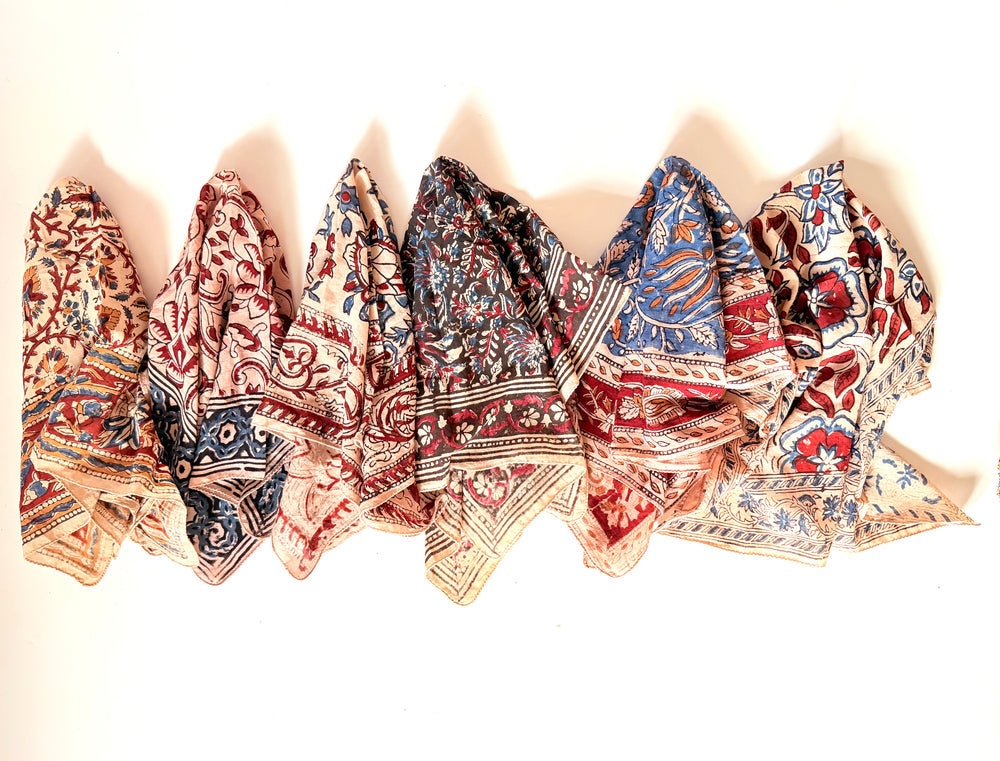 BLOCK PRINT BANDANA - INDIAN SUMMER COLLECTION