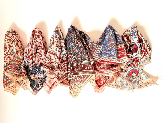 BLOCK PRINT BANDANA - INDIAN SUMMER COLLECTION