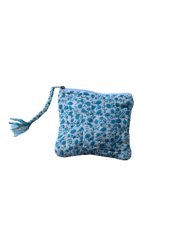 Candy Pouch - Blue Ditsy Floral