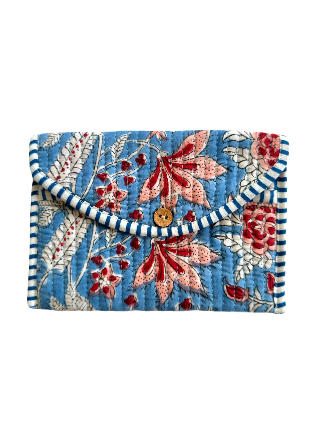 oceanside florals fabric wallet