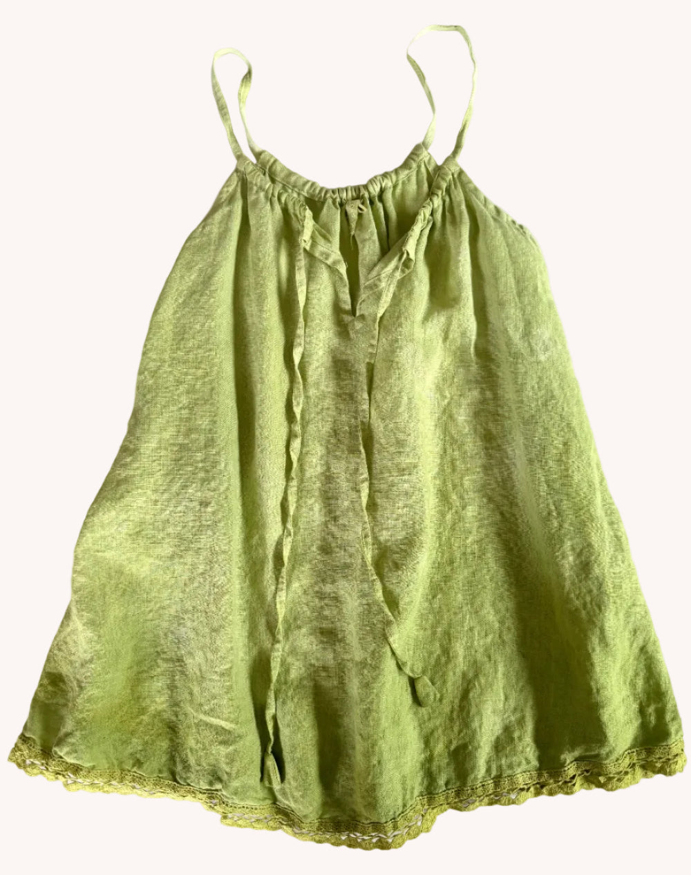 LACY LINEN SUNDRESS