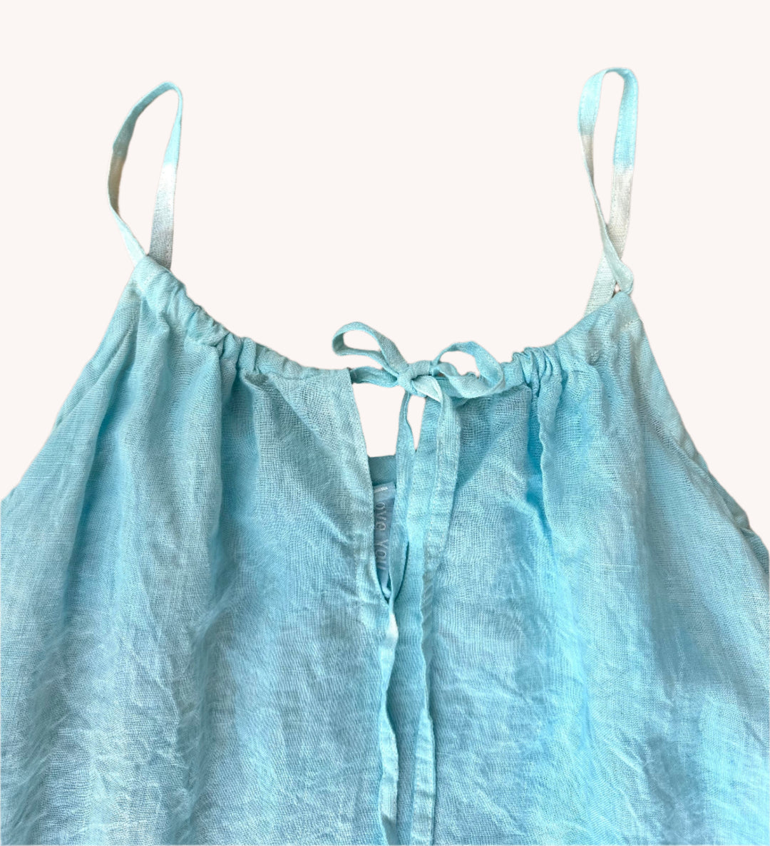 By the Sea Organics Sky Blue linen dress
