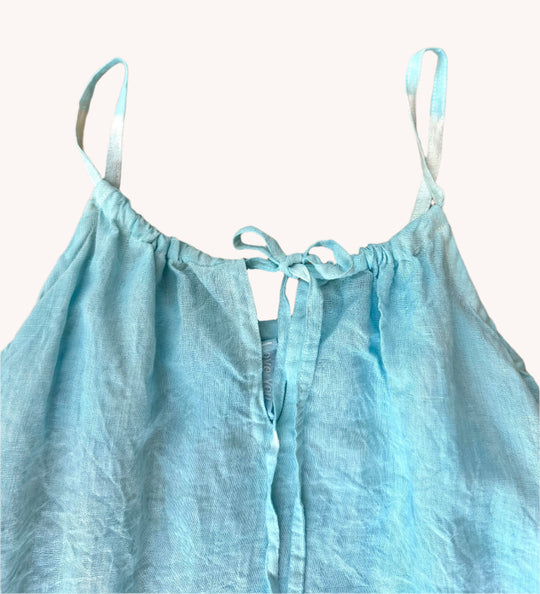 By the Sea Organics Sky Blue linen dress