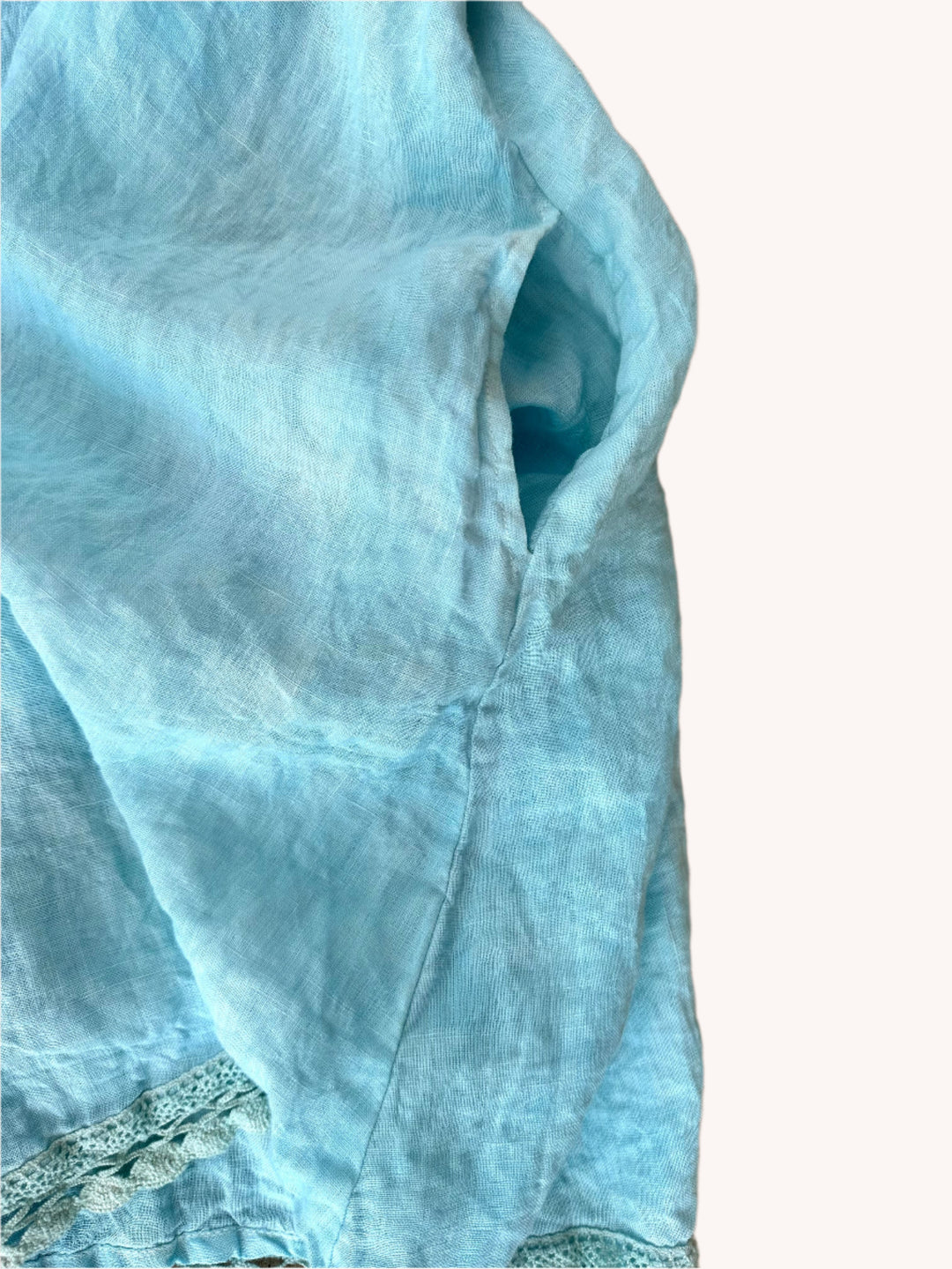 By the Sea Organics Sky Blue linen dress