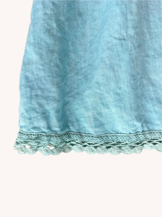 By the Sea Organics Sky Blue linen dress