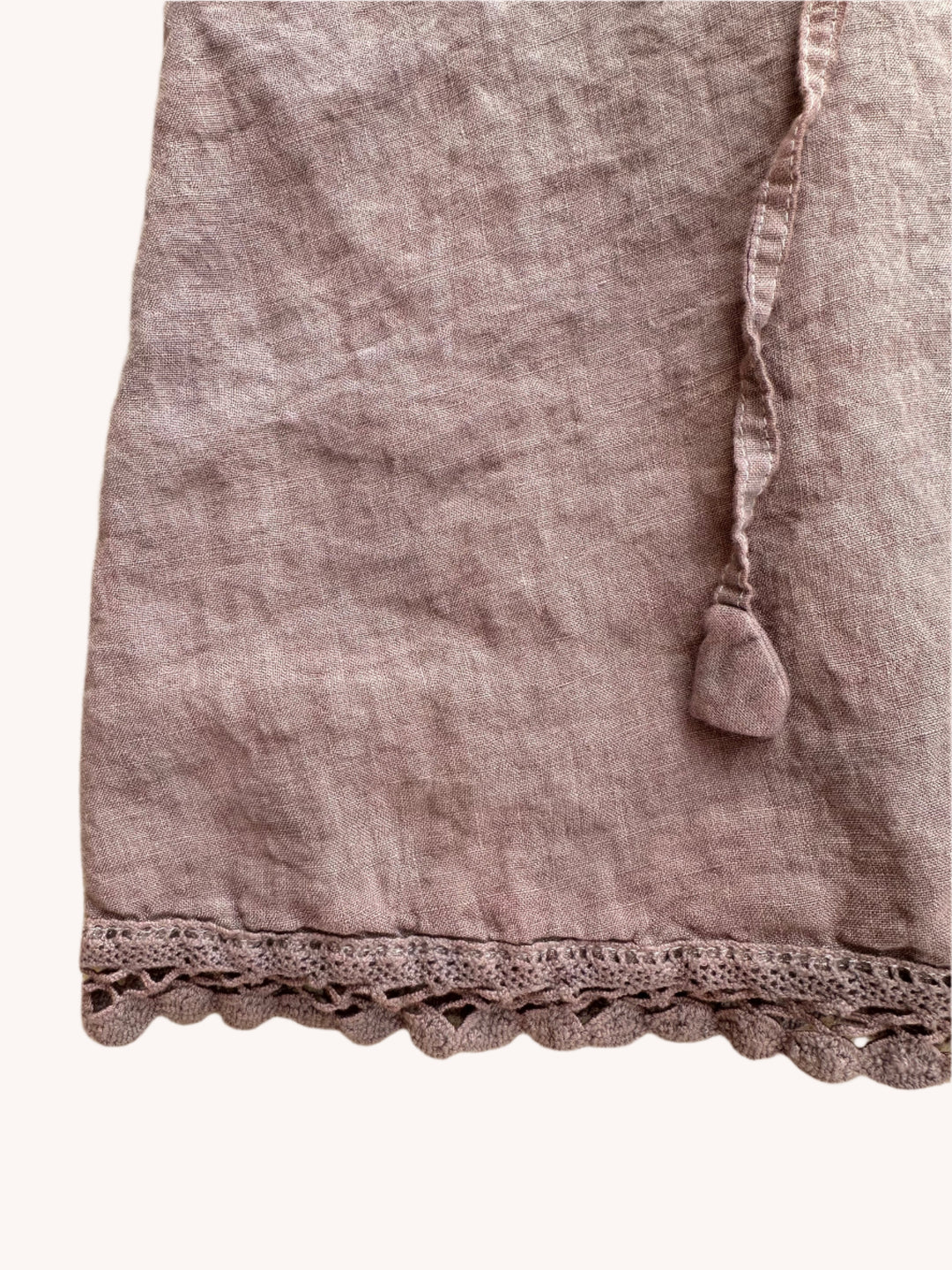 By the Sea Organics cocoa linen dress